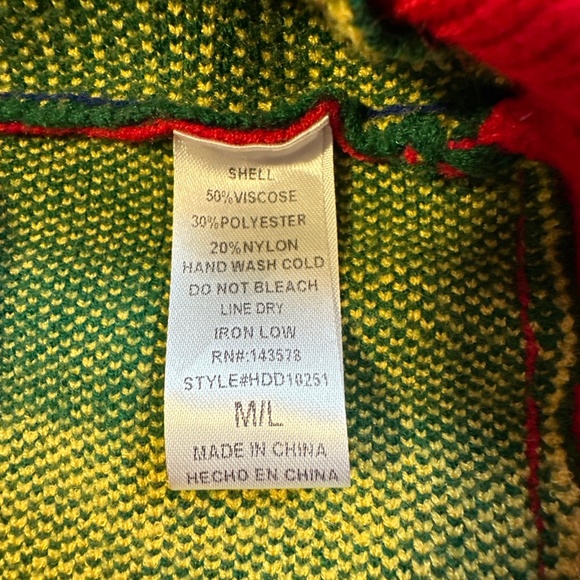 Hot & Delicious Rainbow Stripe Sweater Dress Medium Oversized Knit Pride Boho - Picture 5 of 6